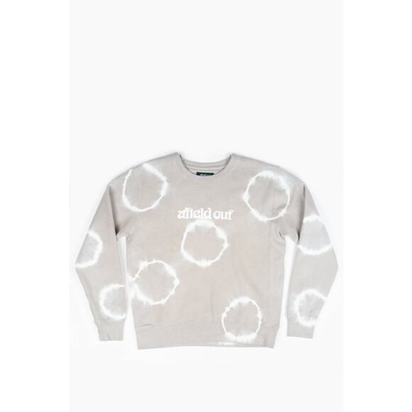 Afield out Spotted Dyed Sand Brown White Crewneck Size Medium NWOT - Picture 2 of 7